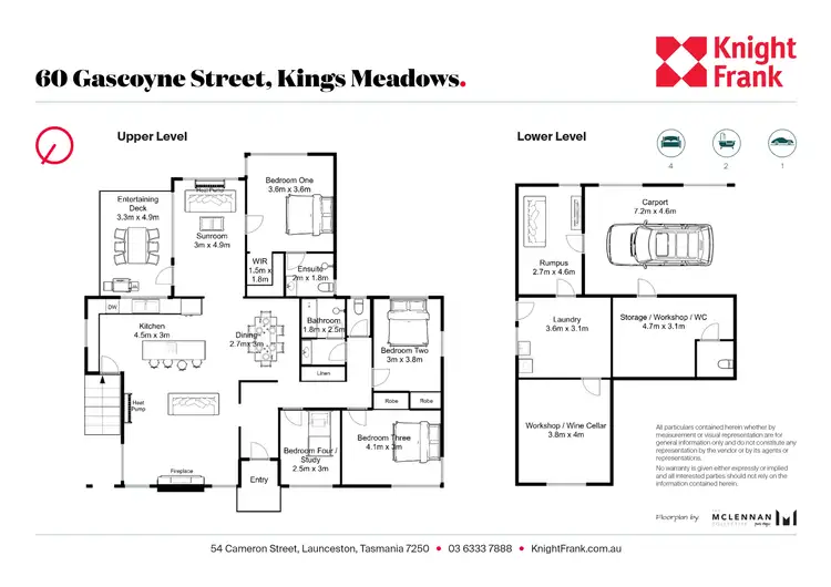 Floorplan of Homely house listing, 60 Gascoyne Street, Kings Meadows TAS 7249
