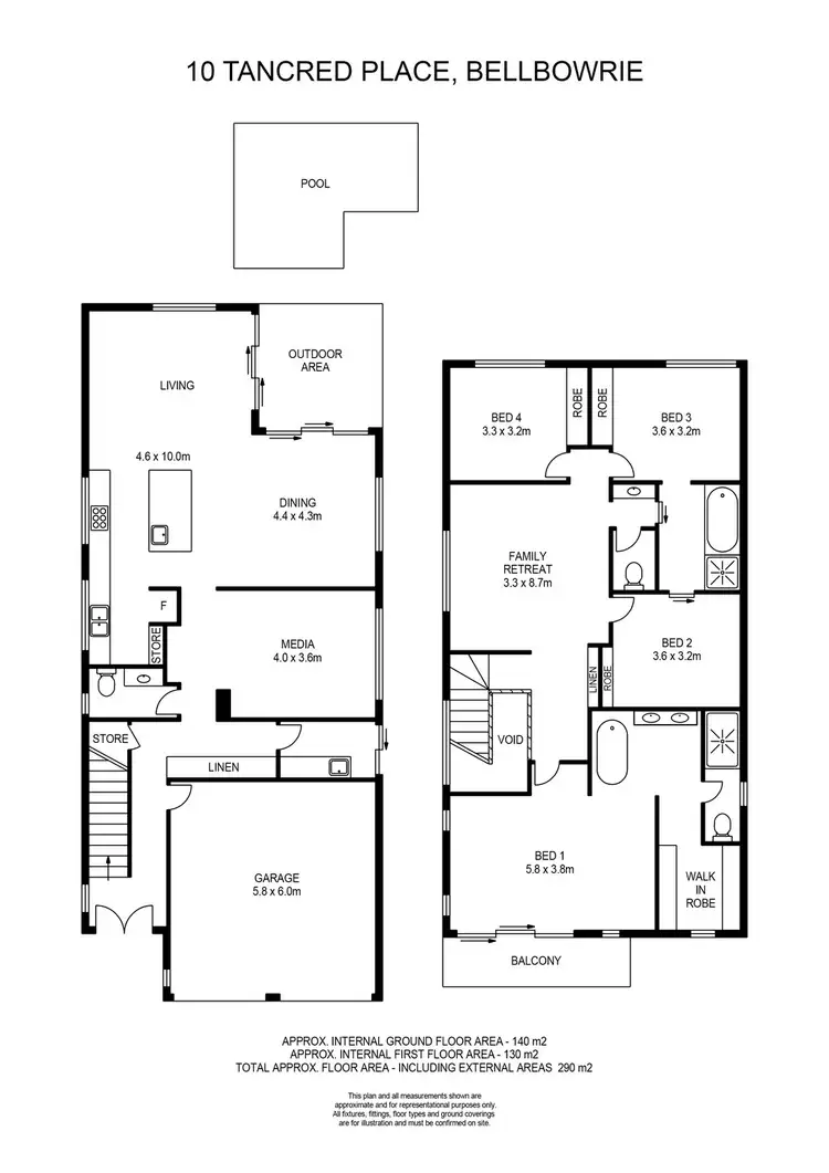 Floorplan of Homely house listing, 10 Tancred Place, Bellbowrie QLD 4070