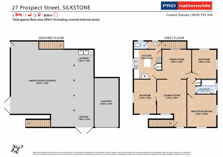 Floorplan of Homely house listing, 27 Prospect Street, Silkstone QLD 4304