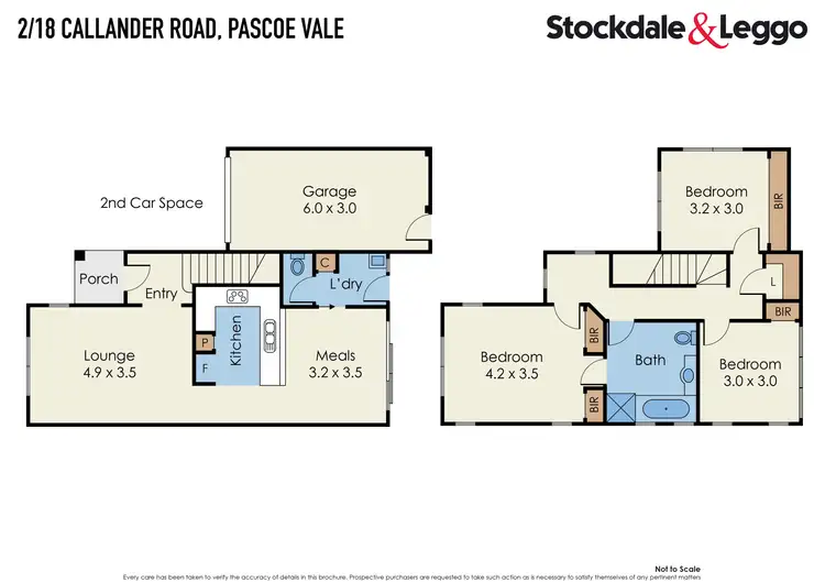Floorplan of Homely townhouse listing, 2/18 Callander Road, Pascoe Vale VIC 3044