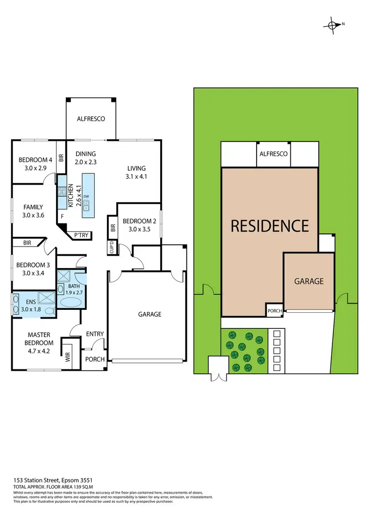 Floorplan of Homely house listing, 153 Station Street, Epsom VIC 3551