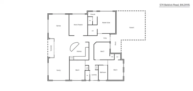 Floorplan of Homely house listing, 574 Baldivis Road, Baldivis WA 6171
