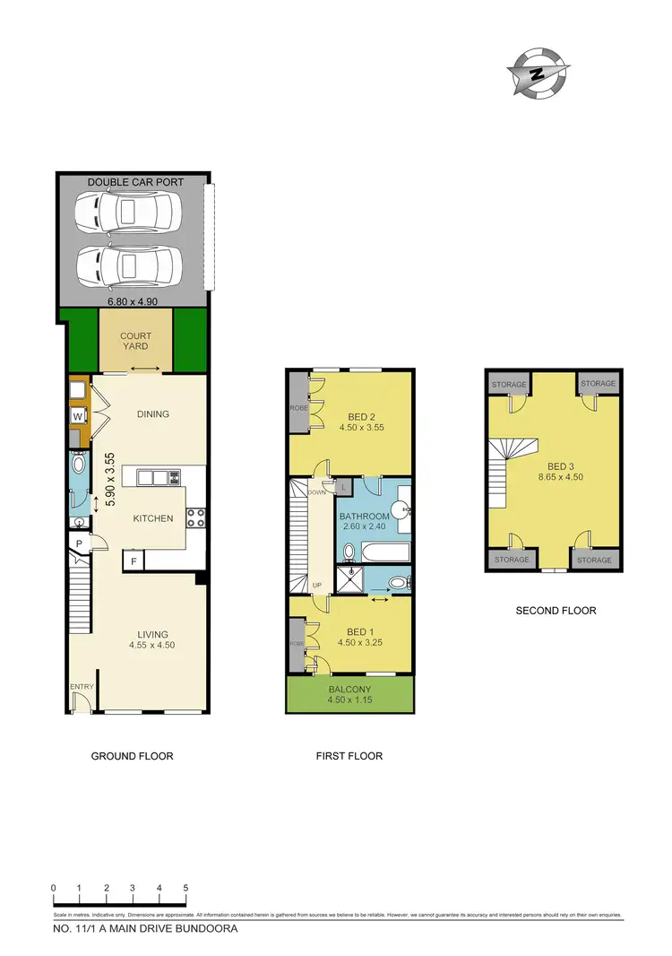 Floorplan of Homely townhouse listing, 11/1A Main Drive, Bundoora VIC 3083