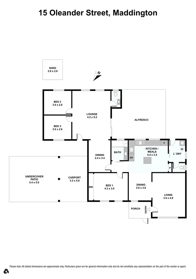 Floorplan of Homely house listing, 15 Oleander Street, Maddington WA 6109