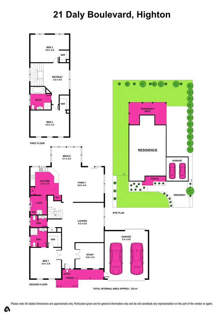 Floorplan of Homely house listing, 21 Daly Boulevard, Highton VIC 3216