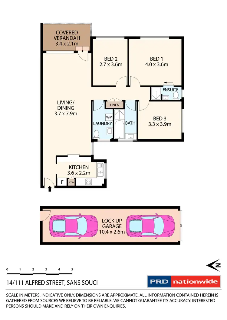Floorplan of Homely apartment listing, 14/111-113 Alfred Street, Sans Souci NSW 2219