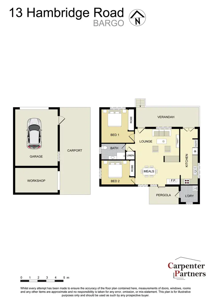 Floorplan of Homely house listing, 13 Hambridge Road, Bargo NSW 2574