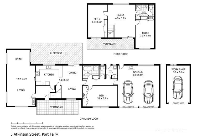 Floorplan of Homely house listing, 5 Atkinson Street, Port Fairy VIC 3284