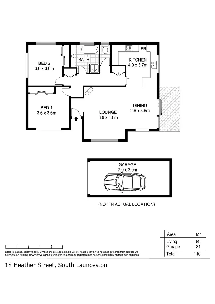 Floorplan of Homely house listing, 18 Heather Street, South Launceston TAS 7249