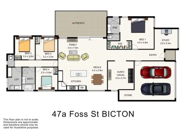 Floorplan of Homely house listing, 47A Foss Street, Bicton WA 6157