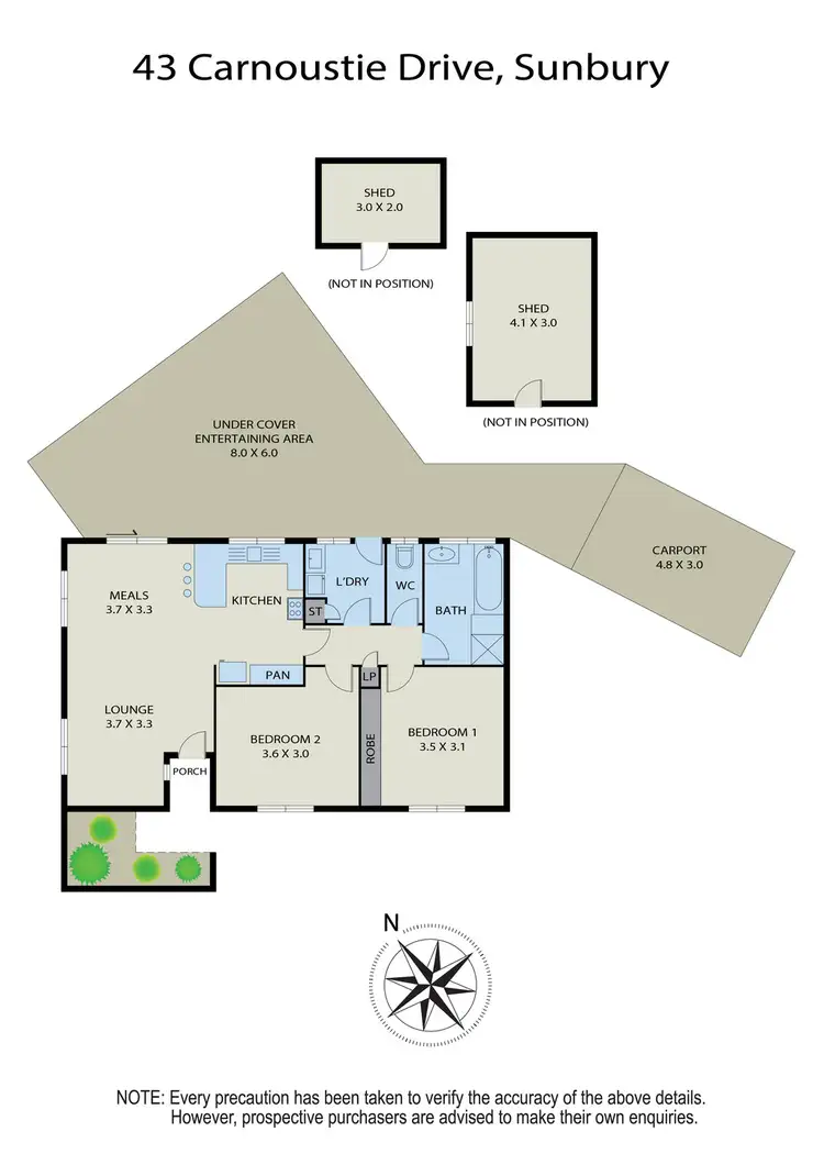 Floorplan of Homely house listing, 43 Carnoustie Drive, Sunbury VIC 3429