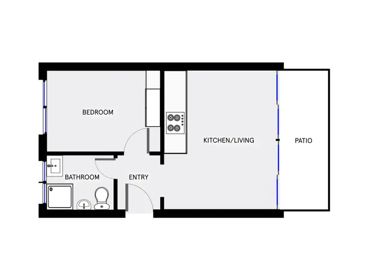 Floorplan of Homely unit listing, 19/4 Wilkins Street, Mawson ACT 2607