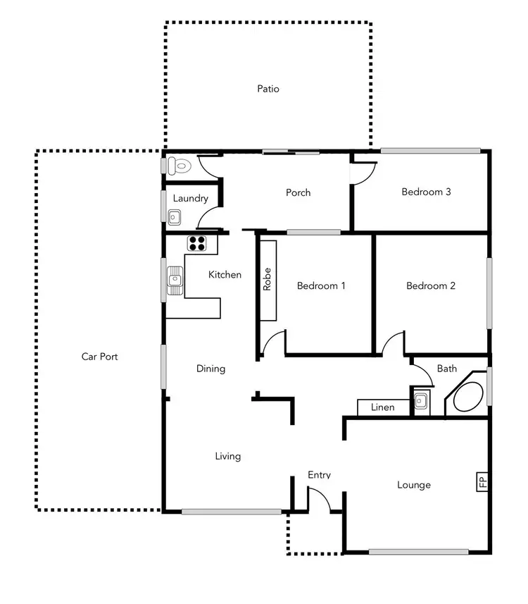 Floorplan of Homely house listing, 93 George Road, Ararat VIC 3377