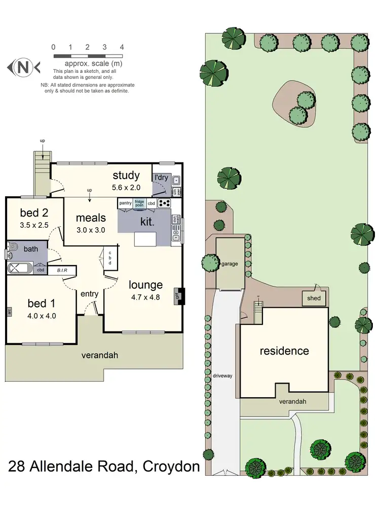 Floorplan of Homely house listing, 28 Allendale Road, Croydon VIC 3136
