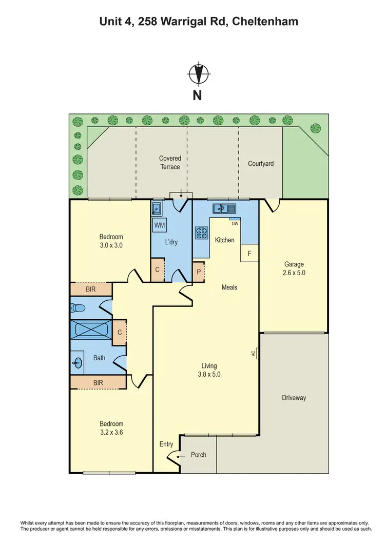 Floorplan of Homely unit listing, 4/258 Warrigal Road, Cheltenham VIC 3192