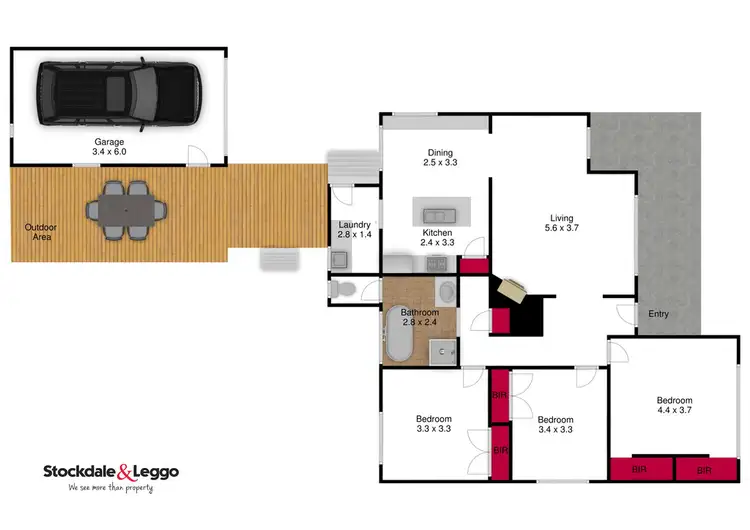 Floorplan of Homely house listing, 22 Marie Street, Traralgon VIC 3844