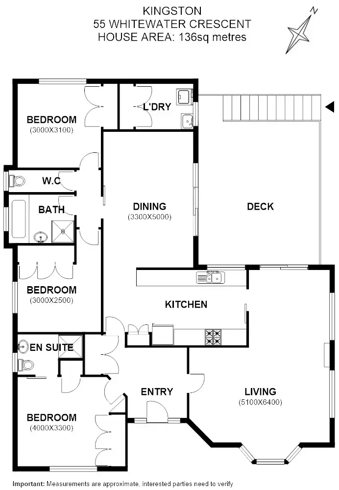 Floorplan of Homely house listing, 55 Whitewater Crescent, Kingston TAS 7050
