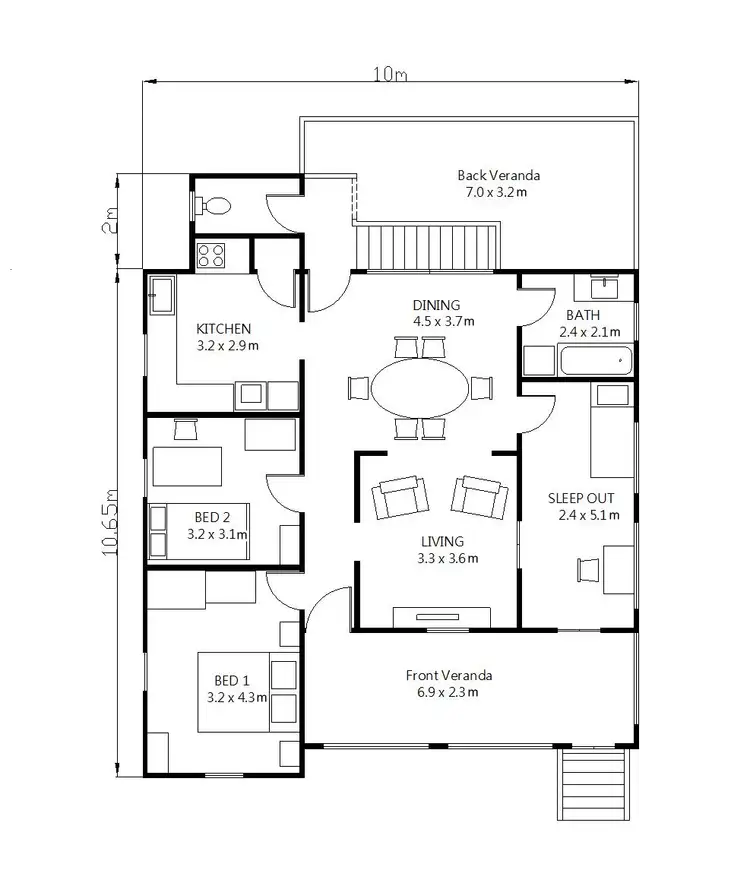 Floorplan of Homely house listing, 78 Sunbeam St, Annerley QLD 4103