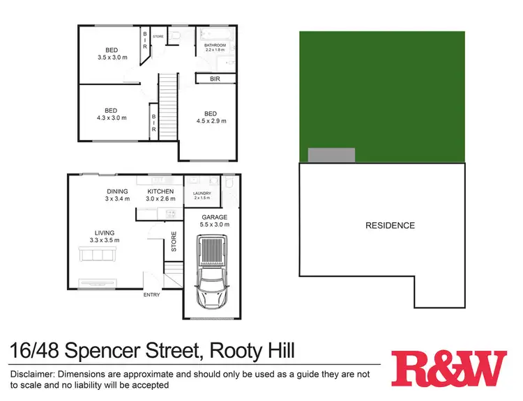 Floorplan of Homely townhouse listing, 16/48 Spencer Street, Rooty Hill NSW 2766