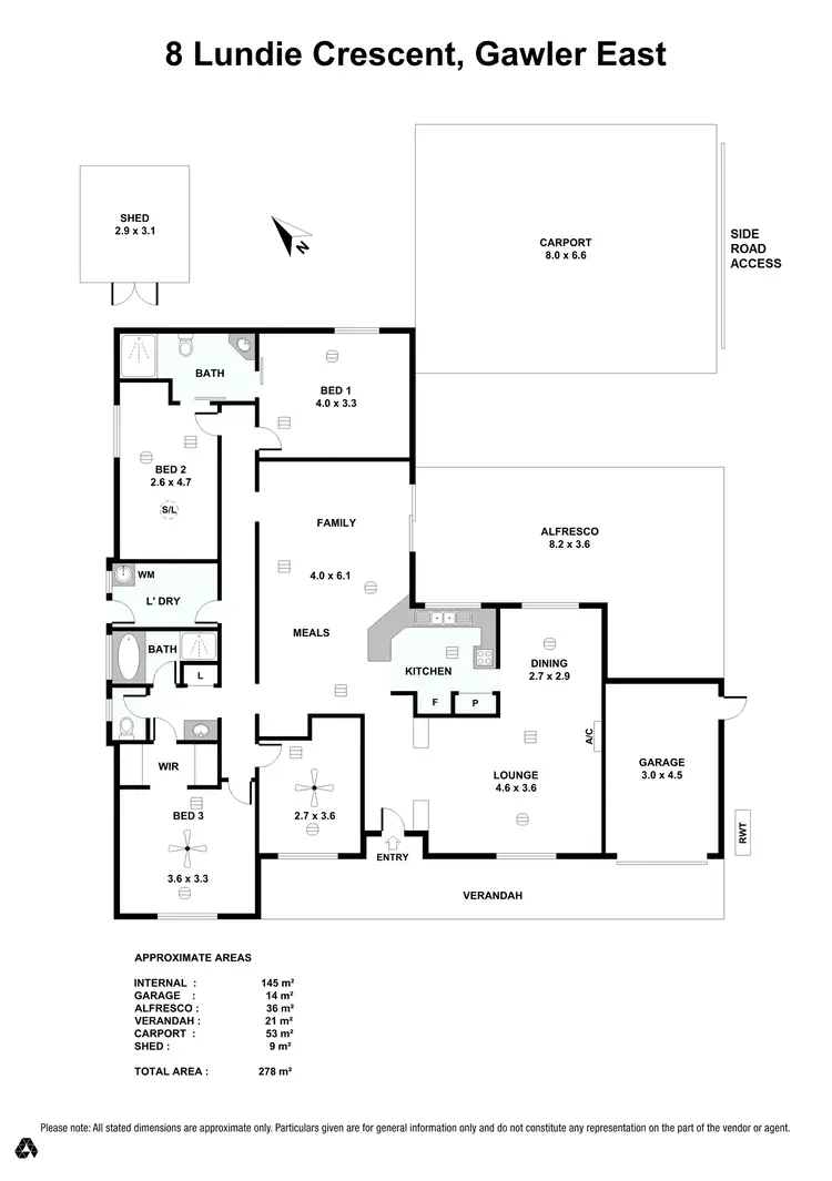 Floorplan of Homely house listing, 8 Lundie Crescent, Gawler East SA 5118