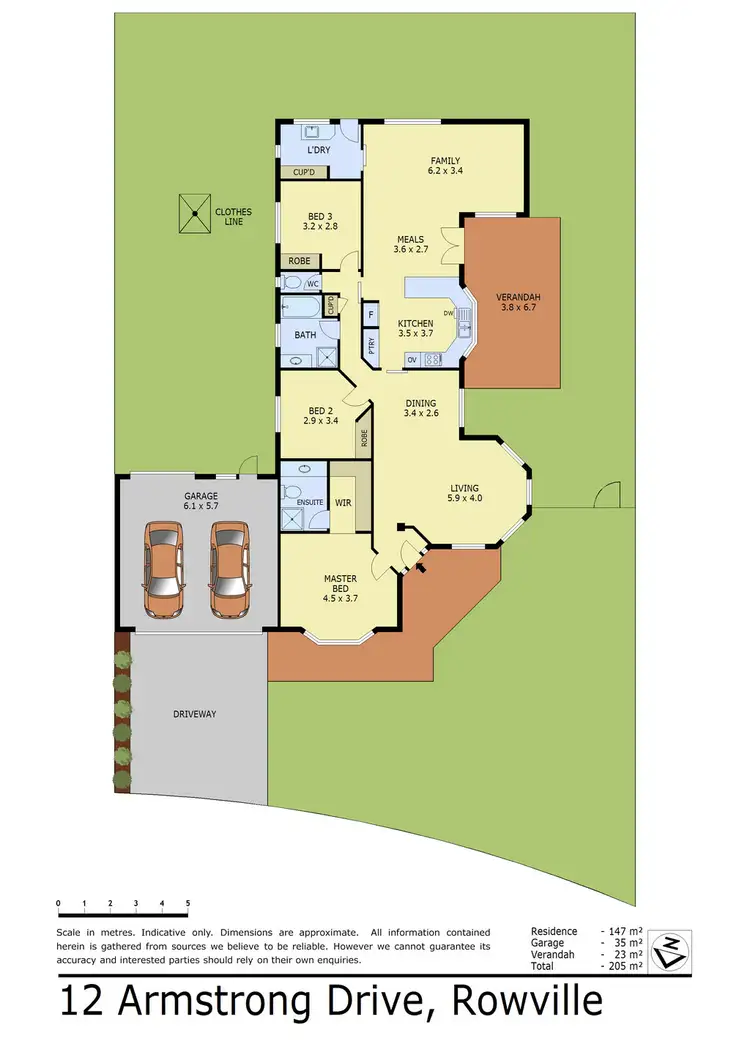 Floorplan of Homely house listing, 12 Armstrong Drive, Rowville VIC 3178