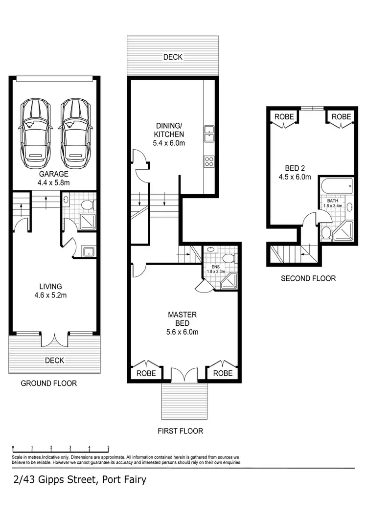 Floorplan of Homely house listing, 2/43 Gipps Street, Port Fairy VIC 3284