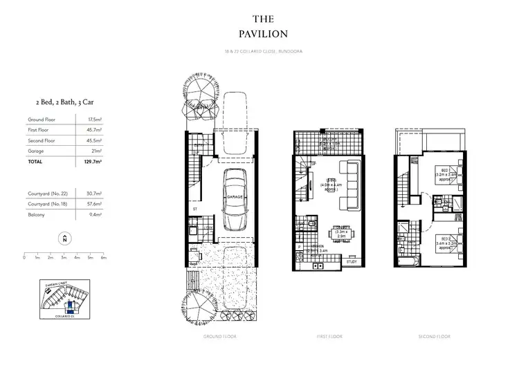 Floorplan of Homely townhouse listing, 18 Collared Close, Bundoora VIC 3083