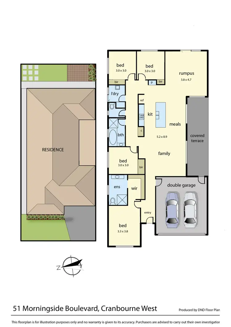 Floorplan of Homely house listing, 51 Morningside Boulevard, Cranbourne West VIC 3977