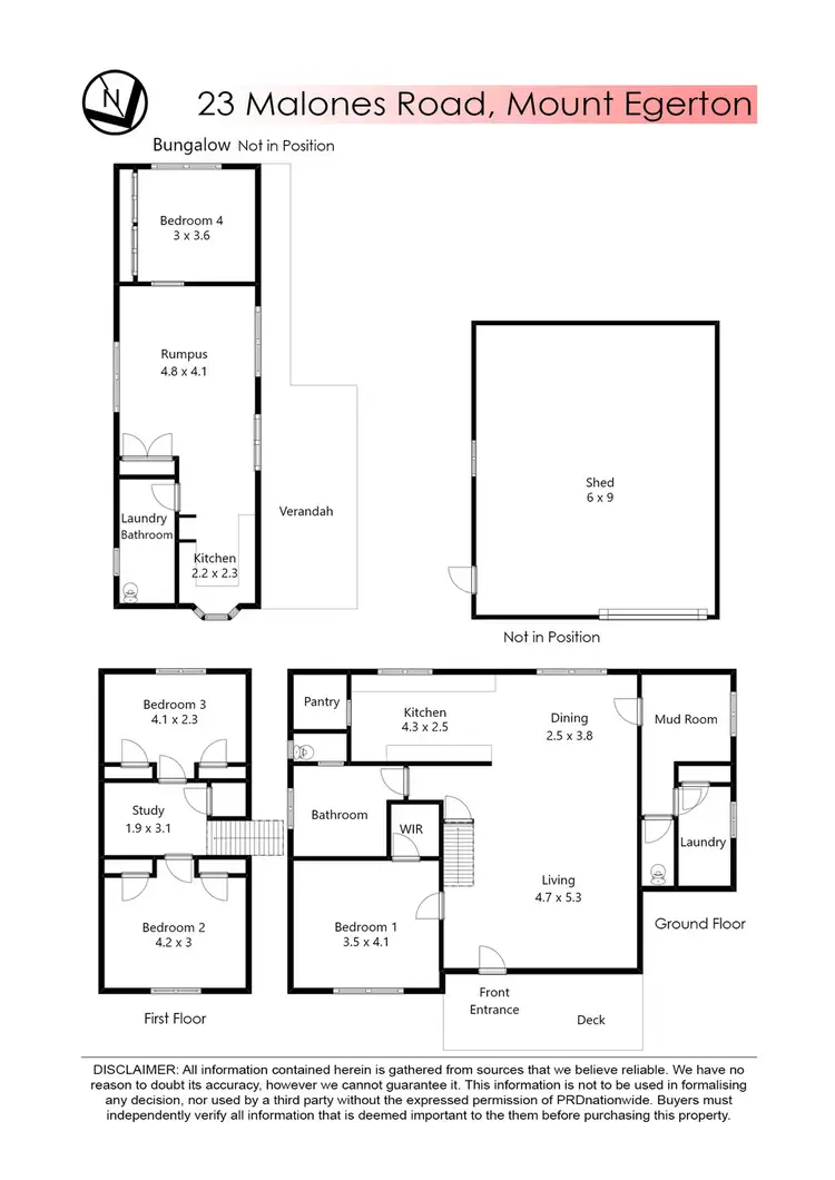 Floorplan of Homely house listing, 23 Malones Road, Mount Egerton VIC 3352
