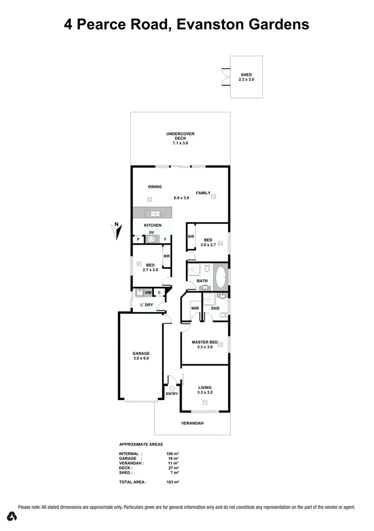 Floorplan of Homely house listing, 4 Pearce Road, Evanston Gardens SA 5116