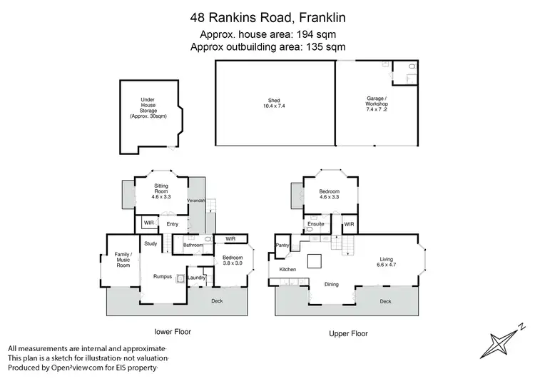 Floorplan of Homely house listing, 48 Rankins Road, Franklin TAS 7113
