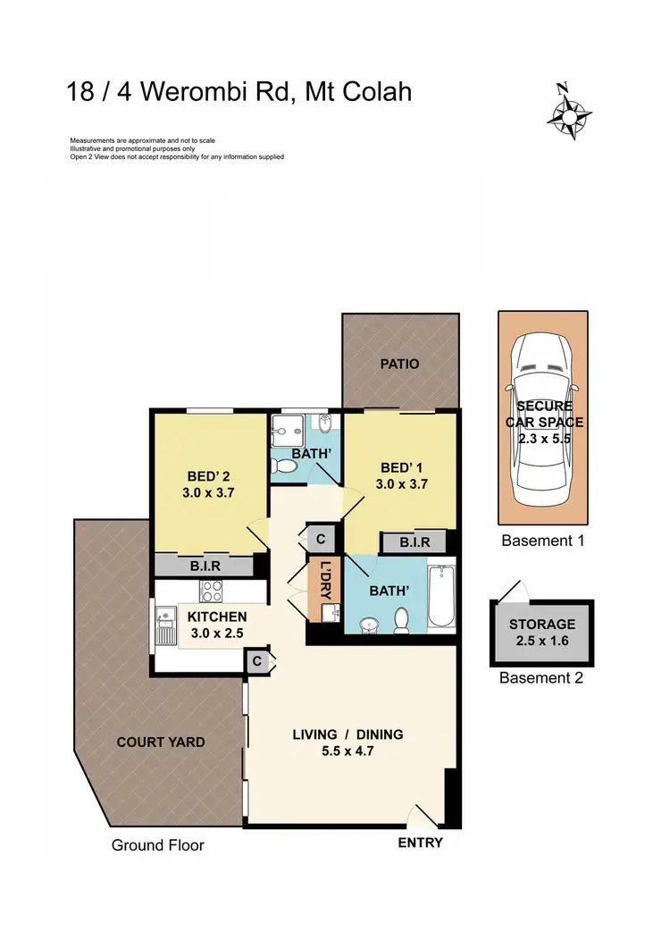 Floorplan of Homely apartment listing, 18/4 Werombi Road, Mount Colah NSW 2079