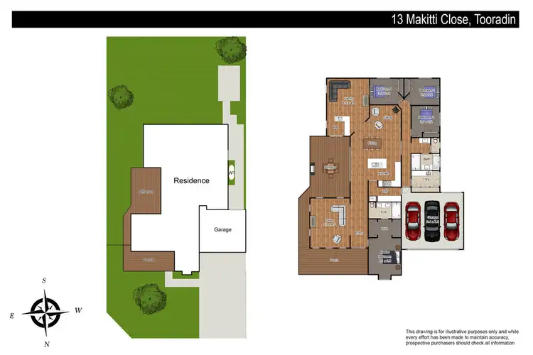 Floorplan of Homely house listing, 13 Makitti Close, Tooradin VIC 3980