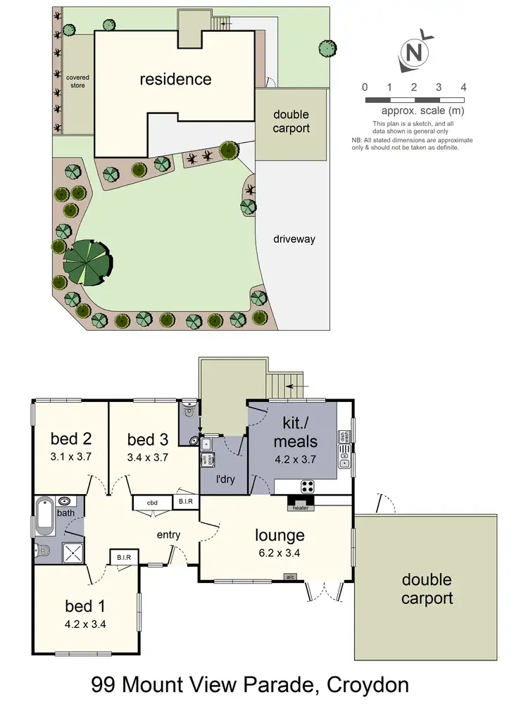 Floorplan of Homely house listing, 99 Mount View Parade, Croydon VIC 3136