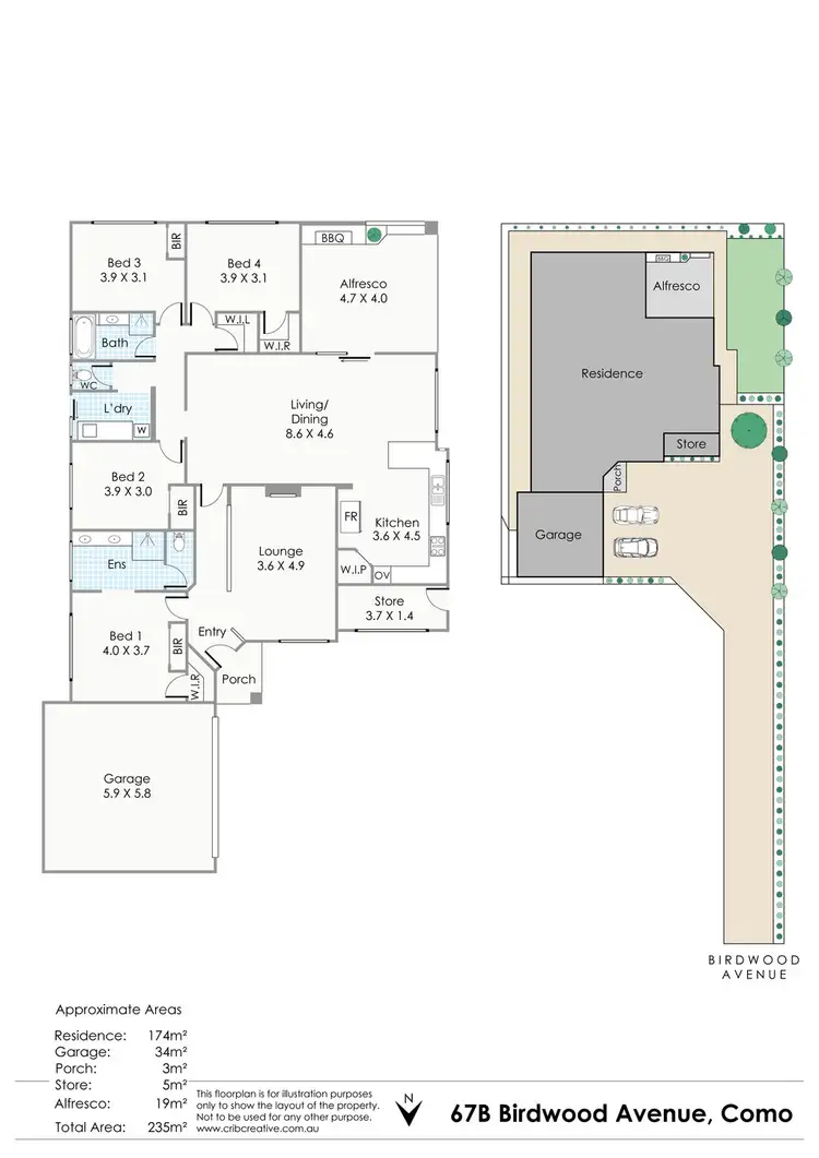Floorplan of Homely house listing, 67B Birdwood Avenue, Como WA 6152