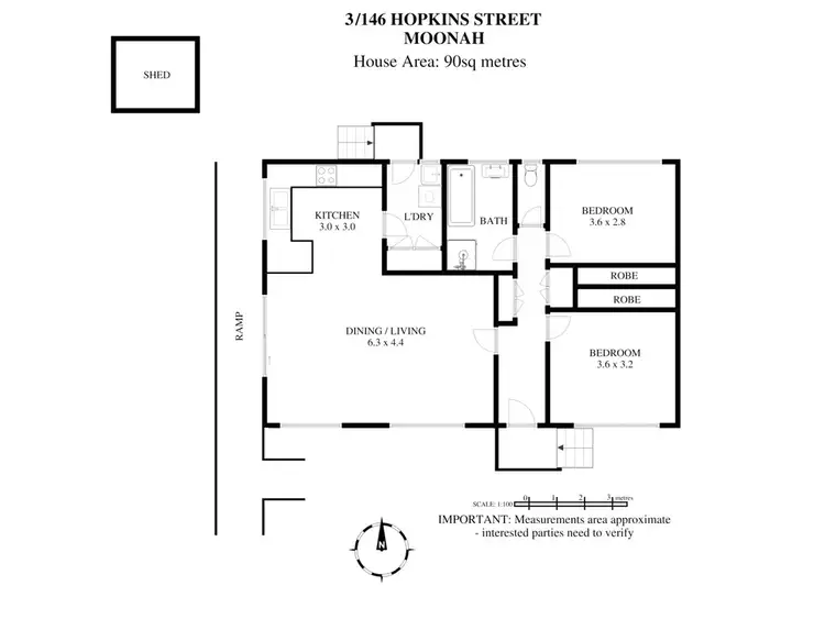 Floorplan of Homely house listing, 3/146 Hopkins Street, Moonah TAS 7009
