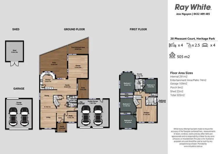 Floorplan of Homely house listing, 20 Pheasant Court, Heritage Park QLD 4118