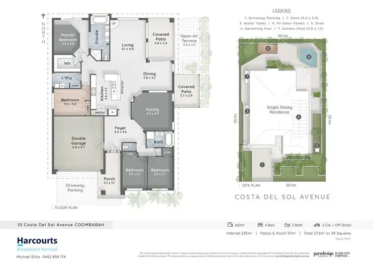 Floorplan of Homely house listing, 10 Costa Del Sol Avenue, Coombabah QLD 4216