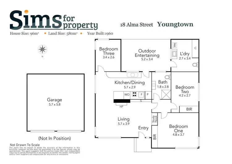 Floorplan of Homely house listing, 18 Alma Street, Youngtown TAS 7249
