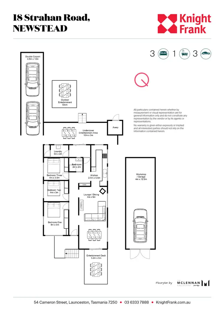 Floorplan of Homely house listing, 18 Strahan Road, Newstead TAS 7250