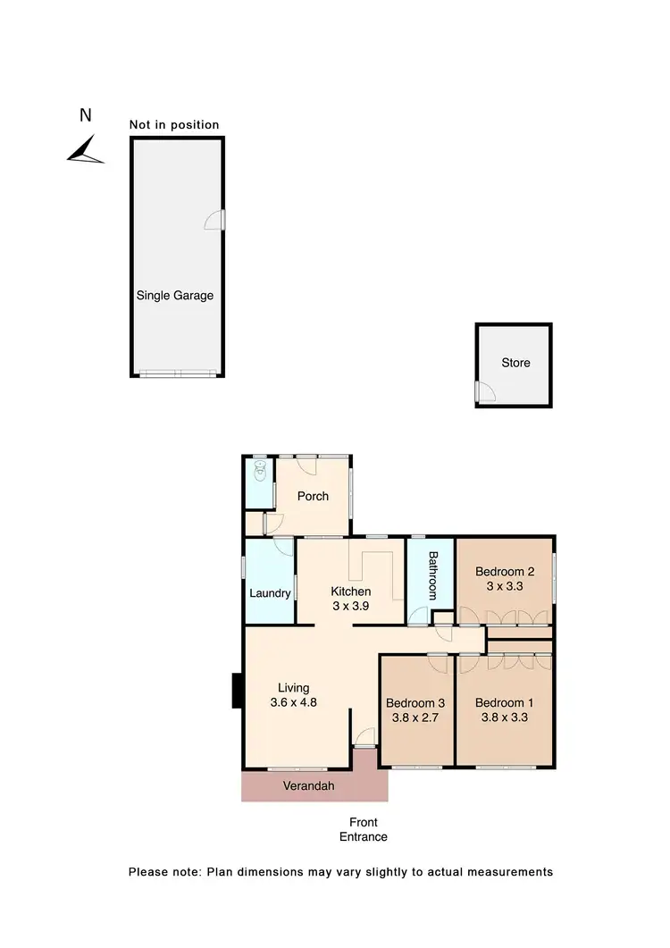 Floorplan of Homely house listing, 10 Molbray Street, Wendouree VIC 3355