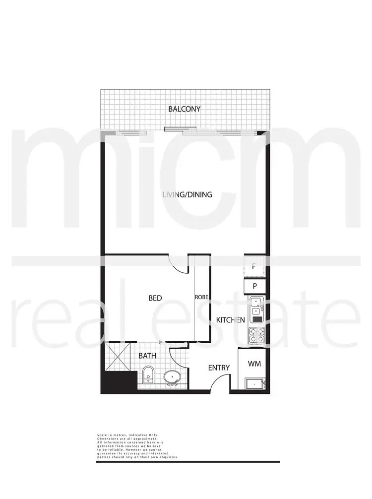 Floorplan of Homely apartment listing, 1404/25 Wills Street, Melbourne VIC 3000