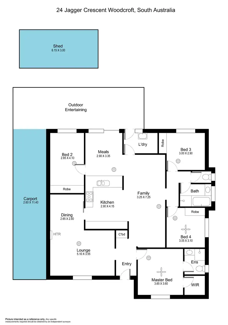 Floorplan of Homely house listing, 24 Jagger Crescent, Woodcroft SA 5162