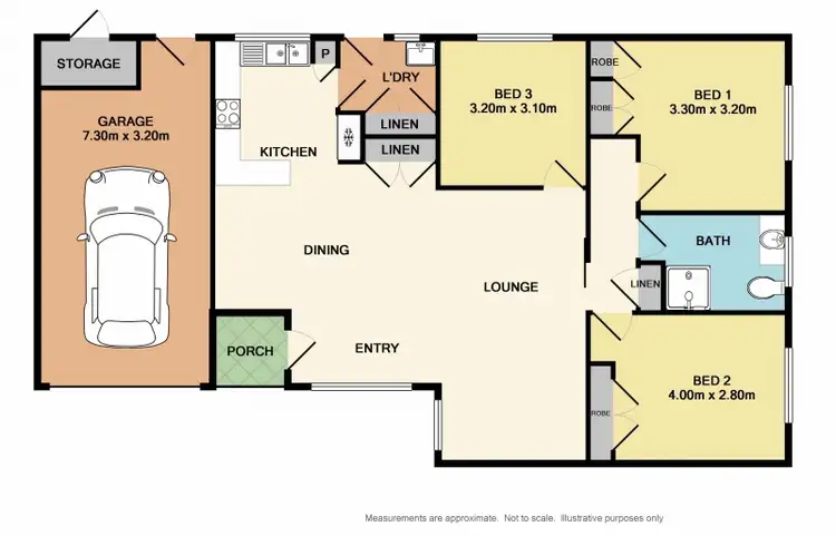 Floorplan of Homely unit listing, 1/2 Benson Street, Benalla VIC 3672