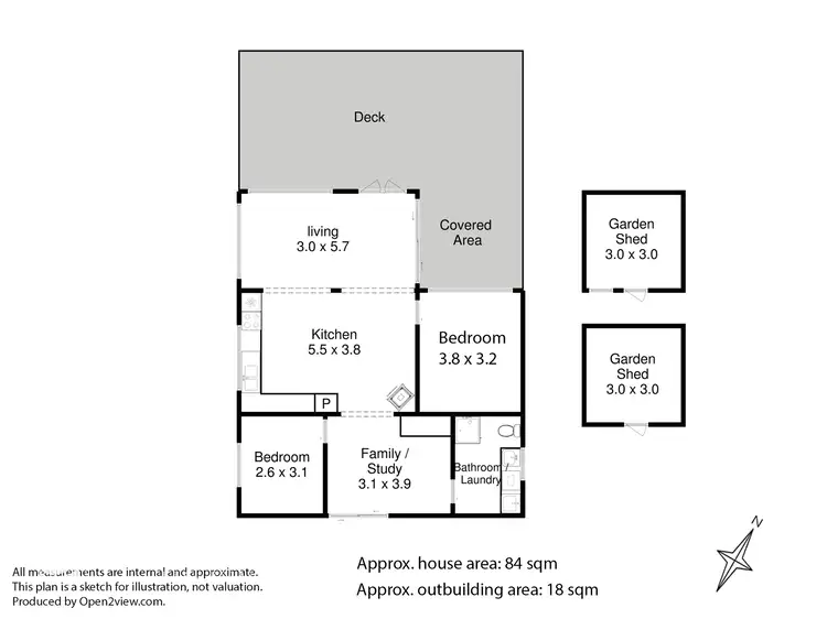 Floorplan of Homely house listing, 13 Cox Drive, Dennes Point TAS 7150
