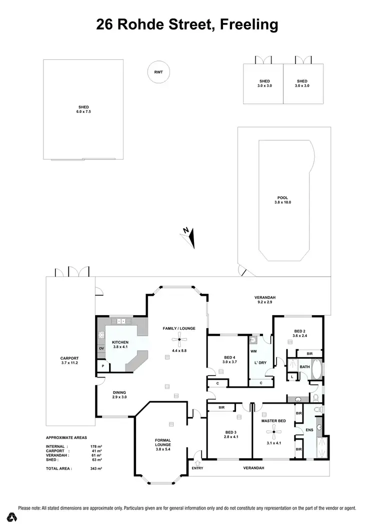 Floorplan of Homely house listing, 26 Rohde Street, Freeling SA 5372