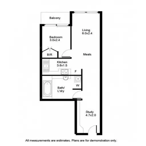 Floorplan of Homely apartment listing, 4E/811 Hay Street, Perth WA 6000