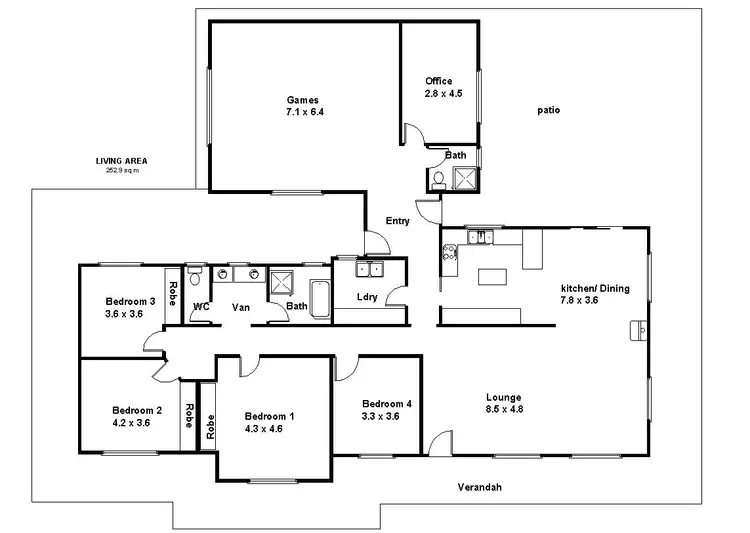 Floorplan of Homely house listing, 244 Katarapko Crescent, Winkie SA 5343