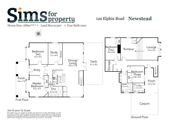 Floorplan of Homely house listing, 129 Elphin Road, Newstead TAS 7250