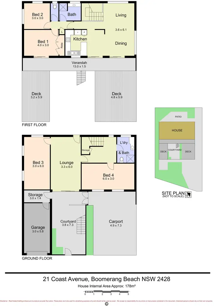 Floorplan of Homely house listing, 21 Coast Avenue, Boomerang Beach NSW 2428